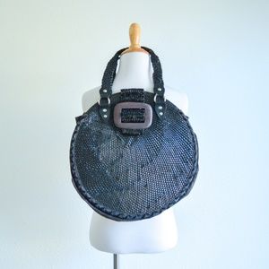 Oversize Round Straw Bag